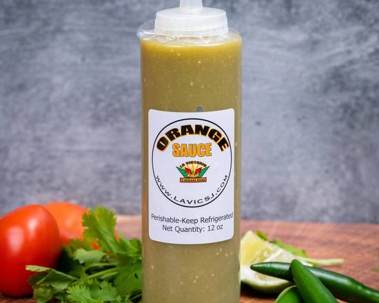 Order La Vics Green Sauce (12 oz) food online from La Victoria Taqueria store, San Jose on bringmethat.com