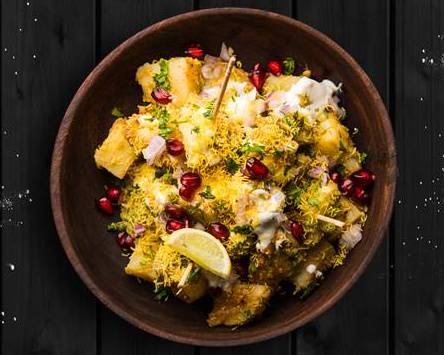 Order Potato Papri Chat food online from Art of Biryani store, Ocean on bringmethat.com