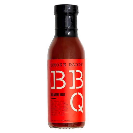 Order Smoke Daddy Blazin' Hot BBQ Sauce 14.8oz food online from Everyday Needs by Gopuff store, Melrose Park on bringmethat.com