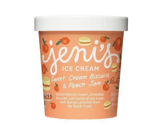 Order Sweet Cream Biscuits and Peach Jam by Jeni's Splendid Ice Cream food online from Barzotto store, Palo Alto on bringmethat.com