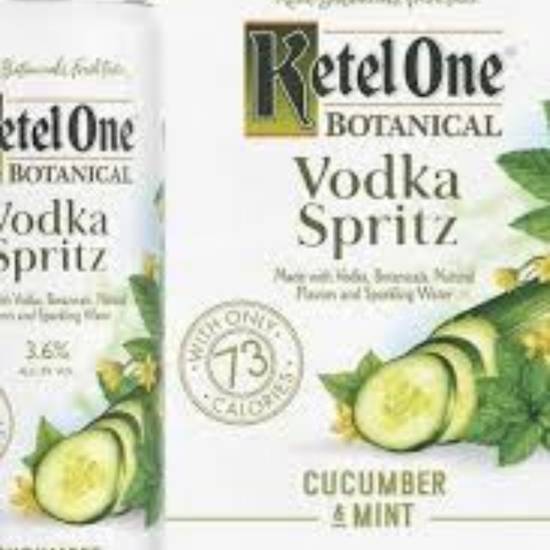 Order Ketel one Vodka Spritz CUCUMBER & MINT food online from The Village Store store, San Diego on bringmethat.com