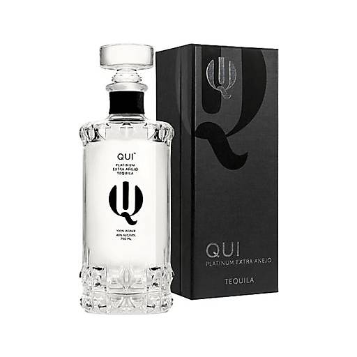 Order QUI Platinum Extra Anejo Tequila  (750 ML) 126623 food online from BevMo! store, Anaheim on bringmethat.com
