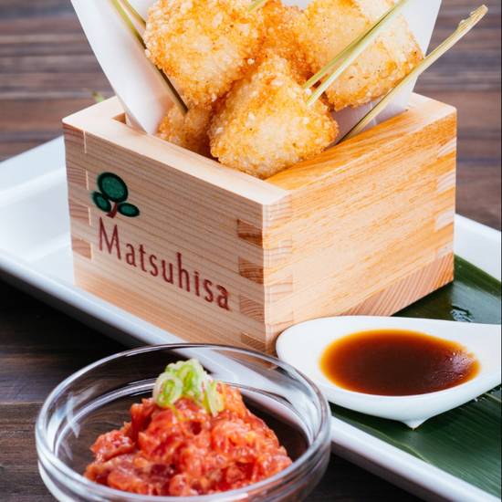 Order Crispy Rice with Spicy Tuna food online from Matsuhisa store, Beverly Hills on bringmethat.com