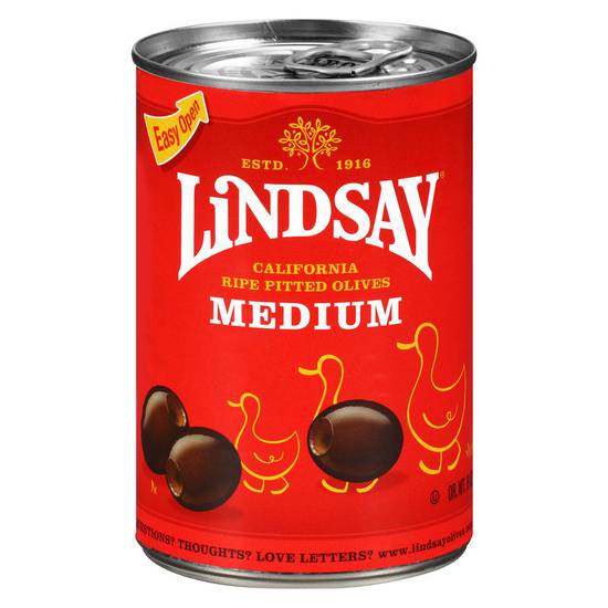 Order Lindsay Medium Ripe Black Olives 6oz food online from Everyday Needs by Gopuff store, Tampa on bringmethat.com