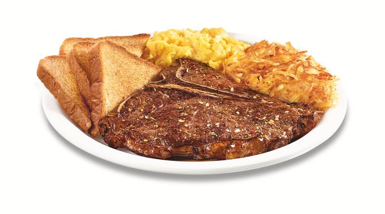 Order T-Bone Steak & Eggs food online from Denny store, Oakland on bringmethat.com
