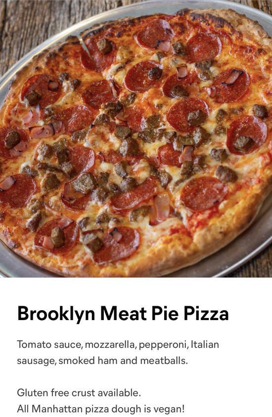 Order Brooklyn Bomber Pizza food online from Manhattan Pizza store, Fairfax on bringmethat.com