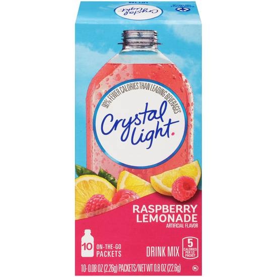 Order Crystal Light On-The-Go Drink Mix Packets, Raspberry Lemonade, 10 CT food online from Cvs store, LINCOLN on bringmethat.com