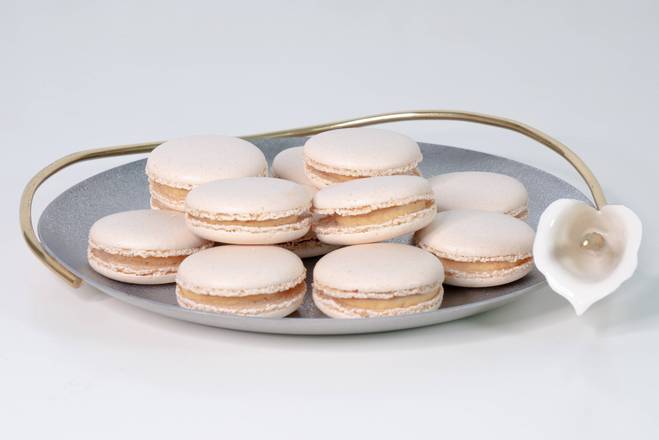 Order Salted Caramel Macarons- 1 Dozen food online from Lb Cake Stop store, Baldwin Park on bringmethat.com
