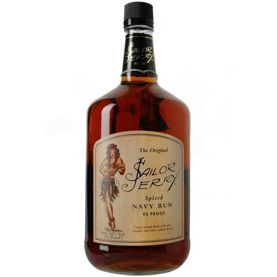 Order Sailor Jerry 1.75 46%ABV  food online from Princess Liquors store, Port Saint Lucie on bringmethat.com