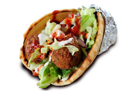 Order Falafel on Pita Gyro food online from Shah's Halal Food store, New Hyde Park on bringmethat.com