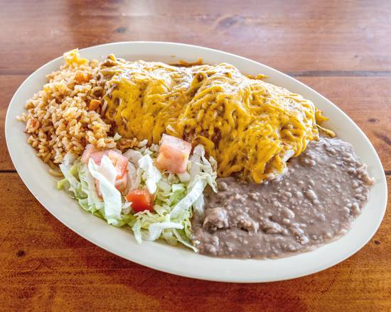 Order Burrito Jalisco plate (Chicken Fajitas)  food online from El Taco De Jalisco store, San Antonio on bringmethat.com