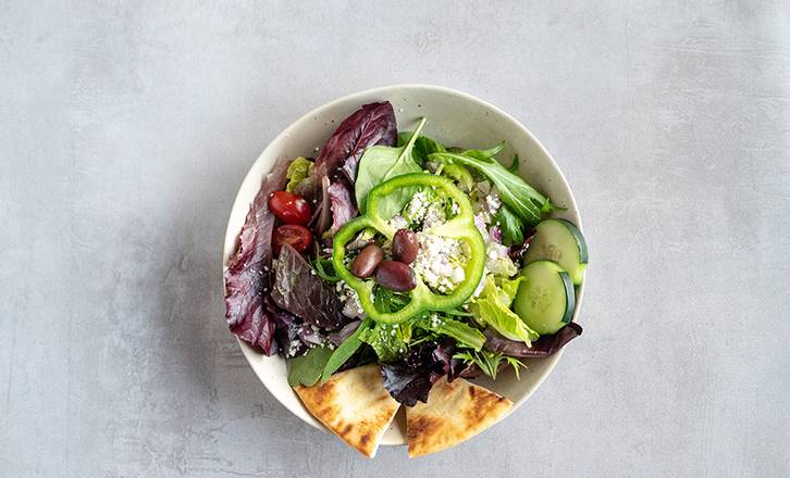 Order Side Greek Salad food online from Zoe Kitchen store, Tampa on bringmethat.com