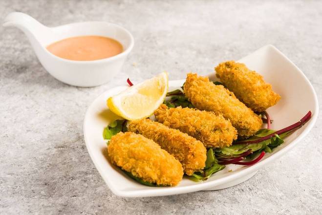 Order Japanese Fried Oysters (5pcs) 炸生蚝(5只） food online from Burger Now store, Cherry Hill on bringmethat.com