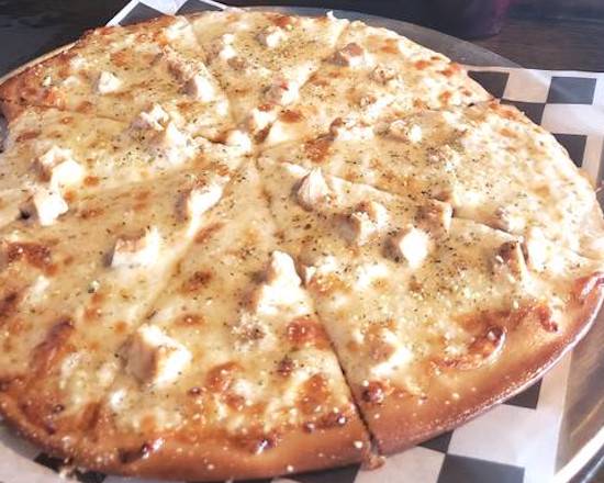Order 12" Medium Chicken Alfredo Pizza food online from Breakers Grill store, Florence on bringmethat.com
