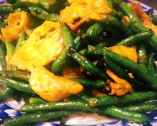 Order String Bean Chicken food online from China A Go Go store, Las Vegas on bringmethat.com