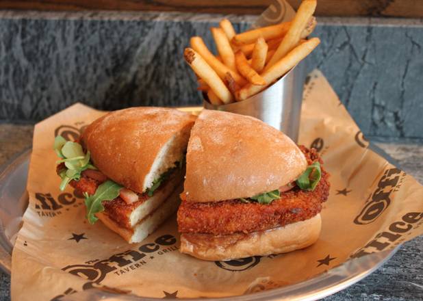 Order Crispy Chicken Sandwich food online from Office Tavern Grill store, Morristown on bringmethat.com