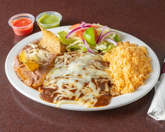 Order Enchiladas food online from Los Burritos Tapatios store, Naperville on bringmethat.com