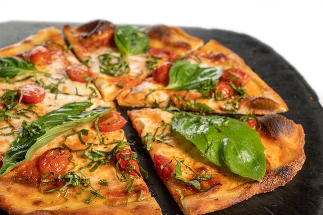 Order MARGHERITA PIZZA food online from Glory Days Grill store, Apex on bringmethat.com