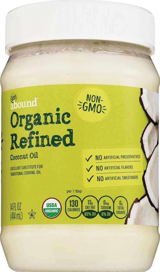 Order Gold Emblem Abound Organic Refined Coconut Oil, 14 OZ food online from Cvs store, MARTINEZ on bringmethat.com