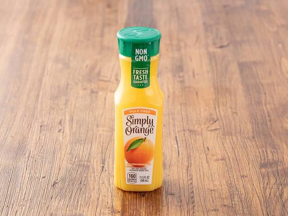 Order Simply Orange Juice - 11.5oz food online from La Madeleine store, Cleburne on bringmethat.com