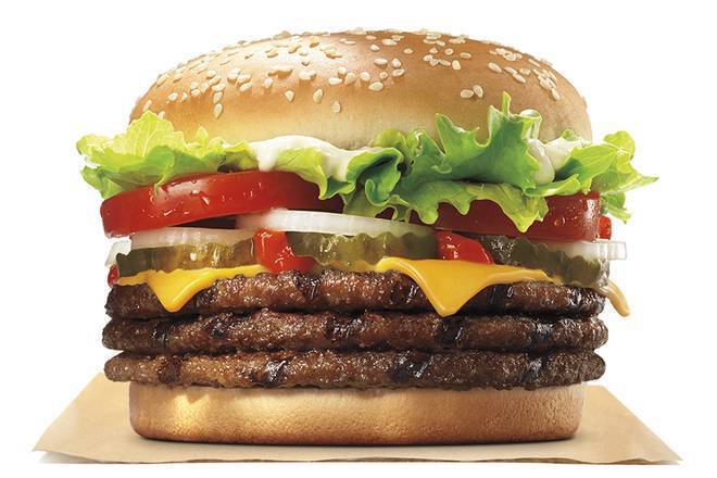Order Triple WHOPPER® with Cheese food online from Burger King store, St Petersburg on bringmethat.com