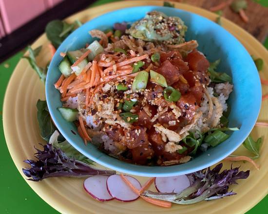 Order Volcano Poke Bowl food online from The Hawaiian Poke Place store, Tarpon Springs on bringmethat.com