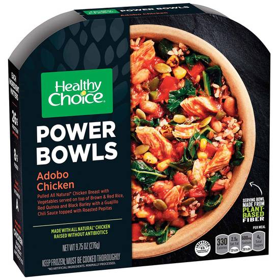 Order Healthy Choice Frozen Power Bowls Adobo Chicken Meal 9.75oz food online from Everyday Needs by Gopuff store, Baton Rouge on bringmethat.com