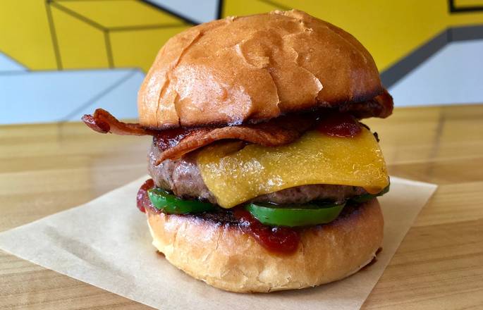 Order sasquatch burger - limited time food online from Little Big Burger store, Portland on bringmethat.com