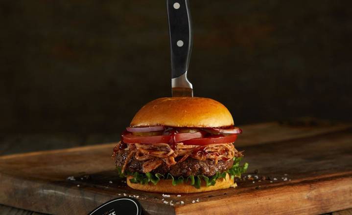 Order Pulled Pork Burger food online from Hey Burger store, Kendall on bringmethat.com