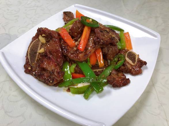 Order Beef Short Ribs with Ox Sauce food online from Asian Pearl store, Sacramento on bringmethat.com