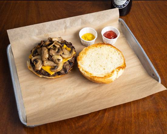 Order Mushroom Cheeseburger food online from Belly store, San Francisco on bringmethat.com
