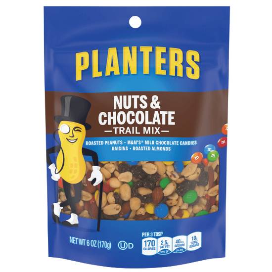 Order Planters Trail Mix Nuts & Chocolate 6oz food online from Casey store, Omaha on bringmethat.com