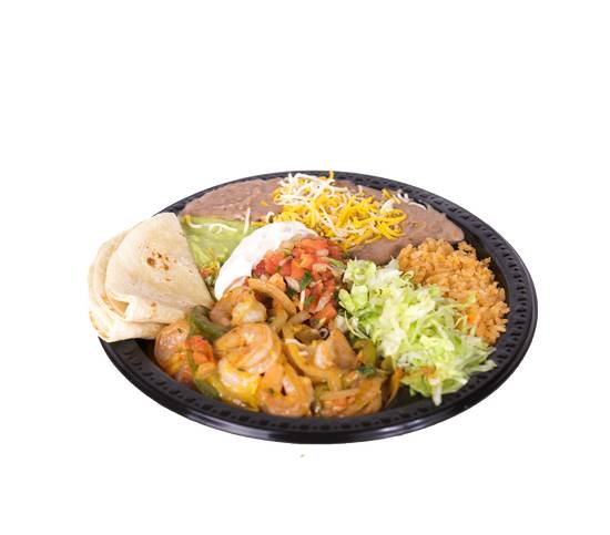 Order Combo #18 (Shrimp Plate) food online from Muchas Gracias store, Josephine County on bringmethat.com