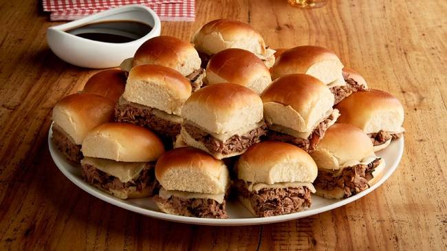 Order Beefeater Sliders Tray (4990 cal) food online from Jason's Deli store, Abilene on bringmethat.com
