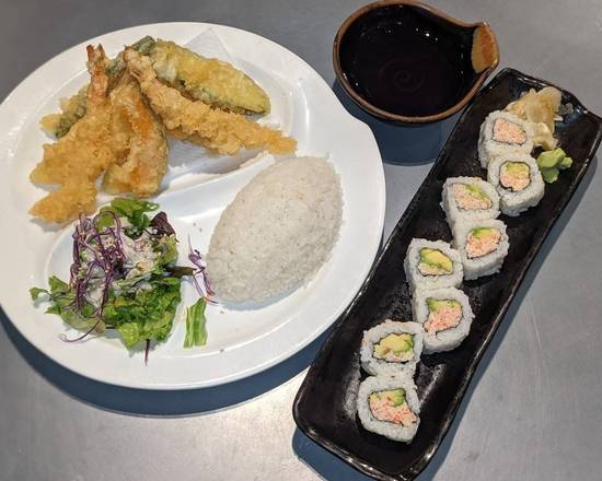 Order California Roll & Tempura Prawns Vegetables Dinner food online from Jojo Sushi Bar & Restaurant store, Santa Rosa on bringmethat.com