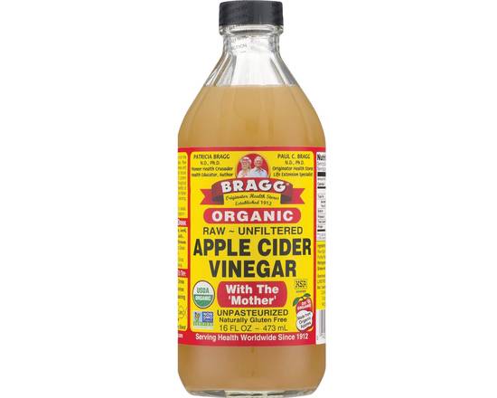 Order BRAGGS ORGANIC APPLE CIDER VINEGAR 16 OZ food online from Bay Supermarket store, Miami Beach on bringmethat.com