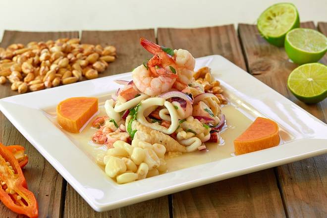Order Mixed Ceviche (Ceviche Mixto) food online from La Granja store, Hollywood on bringmethat.com