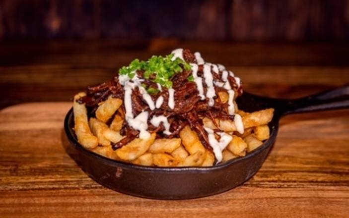 Order Loaded Brisket Fries food online from Holy Schnitzel store, Aventura on bringmethat.com