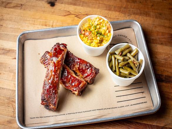 Order 1/4 Rack of St. Louis Style Ribs + 2 Sides food online from 4 Rivers Smokehouse - UCF store, Orlando on bringmethat.com