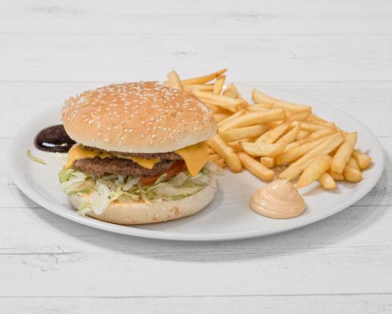 Burger double cheese