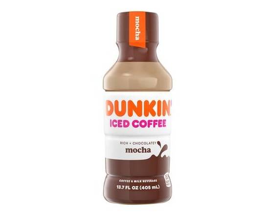 Order Dunkin Iced Coffee Mocha (13.7 oz) food online from Shell store, Tampa on bringmethat.com
