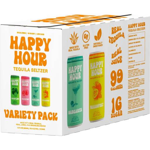 Order Happy Hour Seltzer Variety Pack (8PKC 12 OZ) 139170 food online from BevMo! store, Anaheim on bringmethat.com