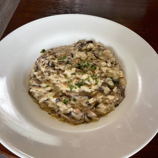 Order Risotto Mushrooms   &  Truffle Raclette Cheese ( Swiss raw  cow cheese) food online from Forma store, Santa Monica on bringmethat.com