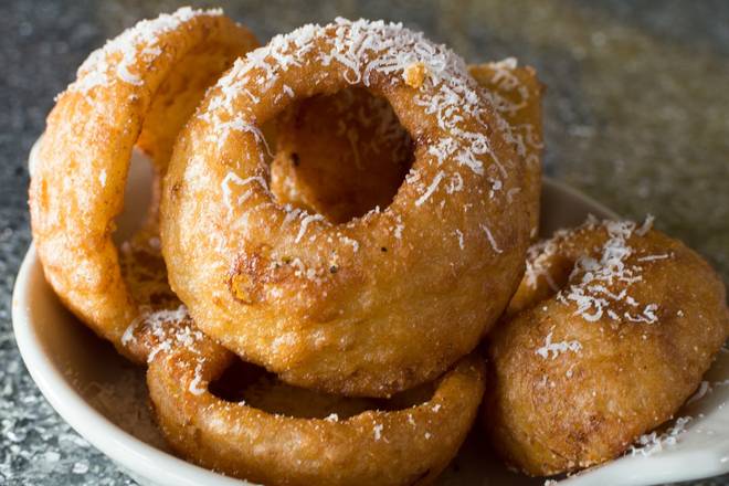 Order Steakhouse Onion Rings food online from #204 Bad Daddy Burger Bar store, Greenwood Village on bringmethat.com