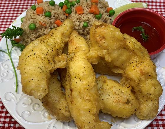 Order Lemmon Pepper Chicken & Rice Only food online from Crispy Chicken & Rice store, Garland on bringmethat.com