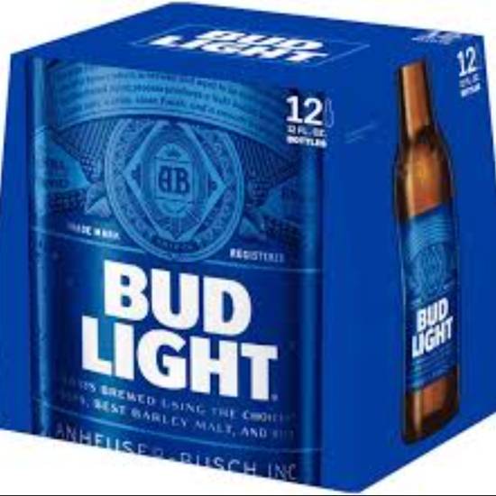 Order BUD LIGHT 12oz/12PK BOTTLES  food online from Duke Liquor & Jr. Market store, Los Angeles on bringmethat.com
