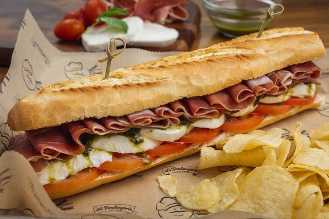 Order Prosciutto & Mozzarella Sandwich food online from La Boulangerie Boulmich store, Pinecrest on bringmethat.com