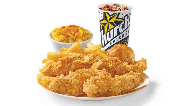 Order 6 Pieces Mixed Chicken & 8 Piece Texas Tenders™ Meal food online from Churchs Chicken store, Stockton on bringmethat.com