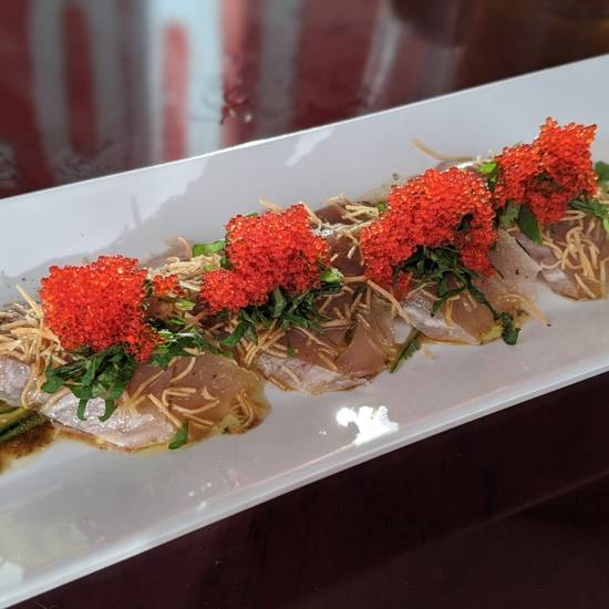 Order Albacore tataki with basil ponzu sauce food online from Boss Sushi store, Beverly Hills on bringmethat.com