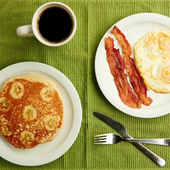 Order Pancake Combo food online from Vivian Millennium Cafe store, Studio City on bringmethat.com